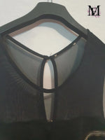 Robe noir moulante Mademoiselle-Elégance - Taille S -36