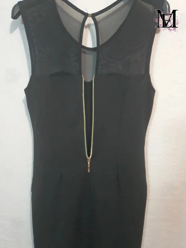 Robe noir moulante Mademoiselle-Elégance - Taille S -36