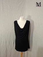 Haut noir Manal Flowers - Taille M - 38