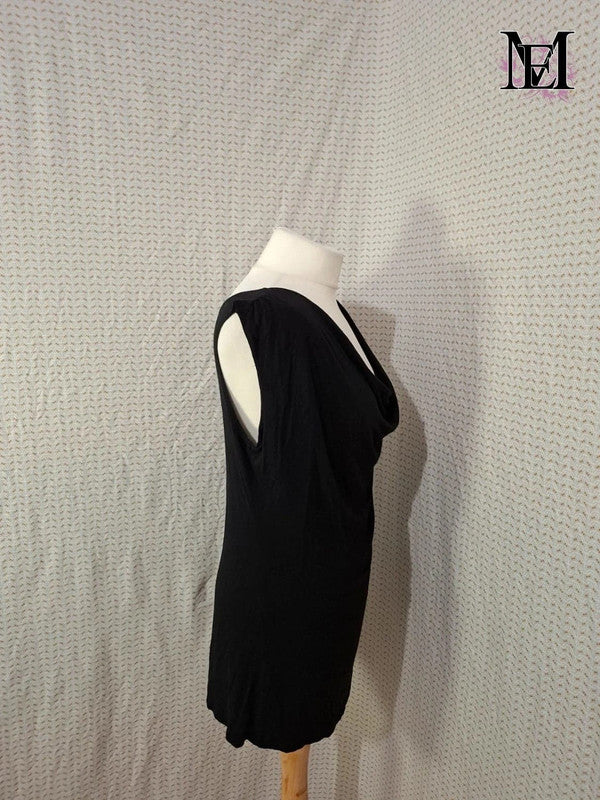 Haut noir Manal Flowers - Taille M - 38