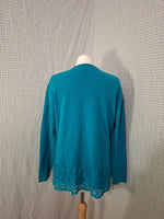 Pull turquoise Belle Femme - Taille 2XL - 44
