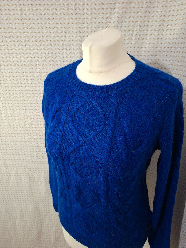 Pull bleu foncé H&M - Taille S - 36