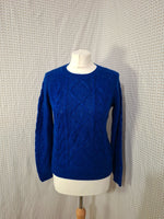 Pull bleu foncé H&M - Taille S - 36