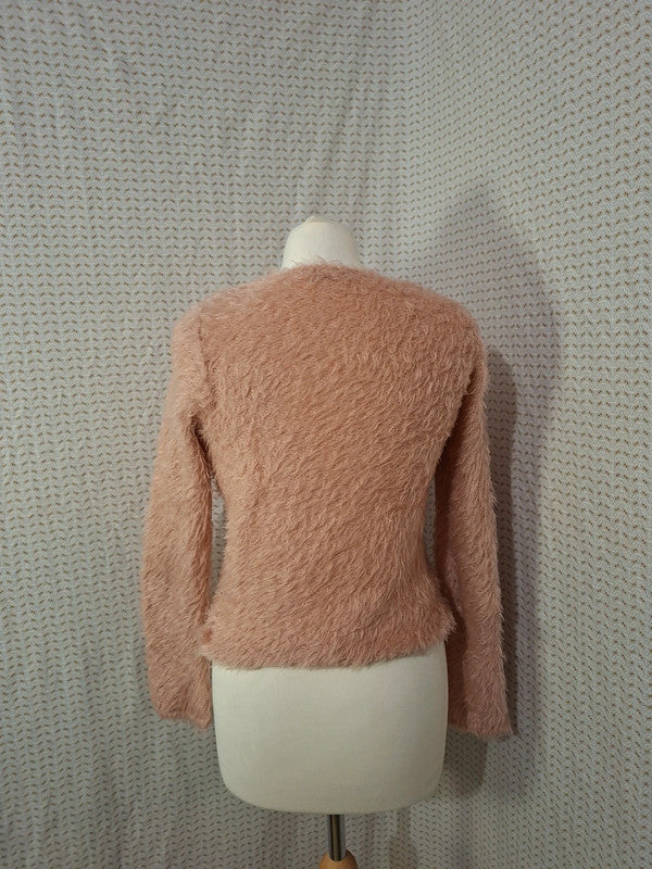Pull abricot froufrou Mango - Taille S - 36