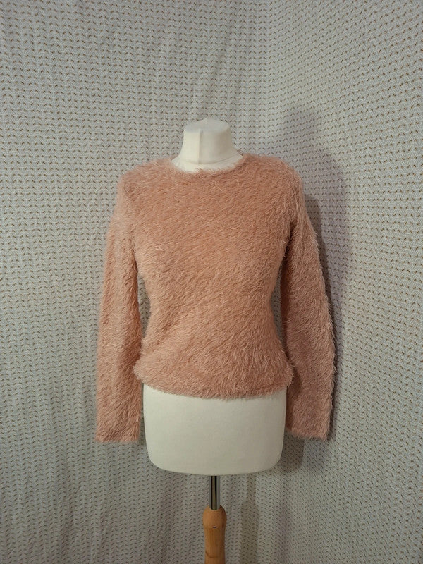 Pull abricot froufrou Mango - Taille S - 36