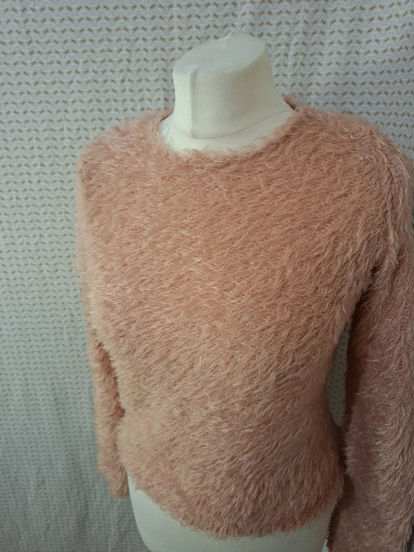 Pull abricot froufrou Mango - Taille S - 36