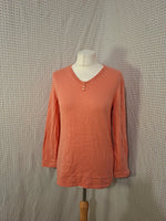 Pull corail Damart - Taille L - 40
