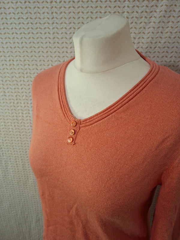 Pull corail Damart - Taille L - 40