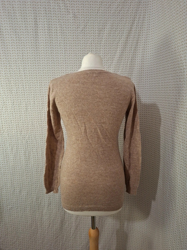 Pull beige Lin Trama - Taille XL - 42