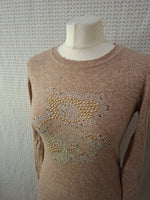 Pull beige Lin Trama - Taille XL - 42