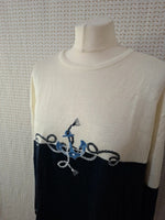 Pull marin Mademoiselle-Élégance - Taille XL - 42