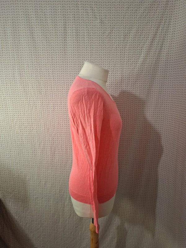 Pull col V rose Camaïeu - Taille XS - 34