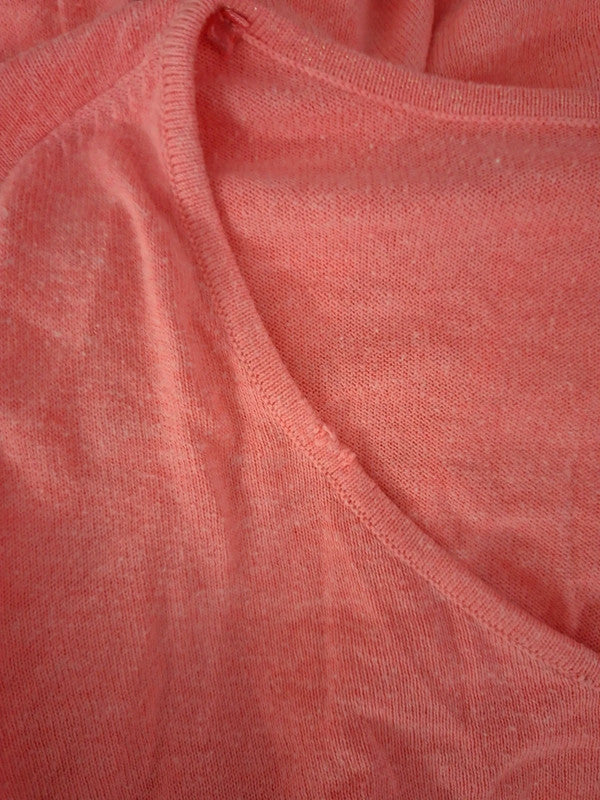 Pull col V rose Camaïeu - Taille XS - 34