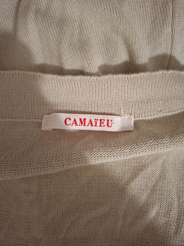 Cardigan beige Camaïeu - Taille S - 36
