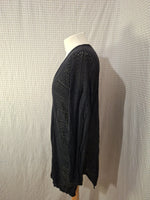 Cardigan noir troué Uniqlo - Taille M - 38