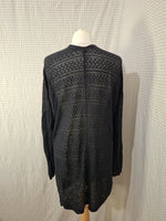 Cardigan noir troué Uniqlo - Taille M - 38