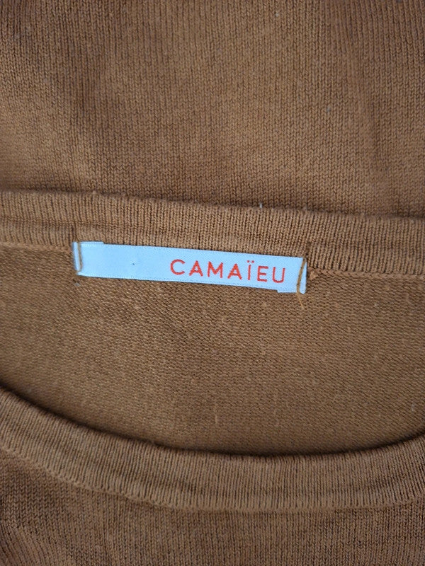 Pull marron Camaïeu - Taille M - 38