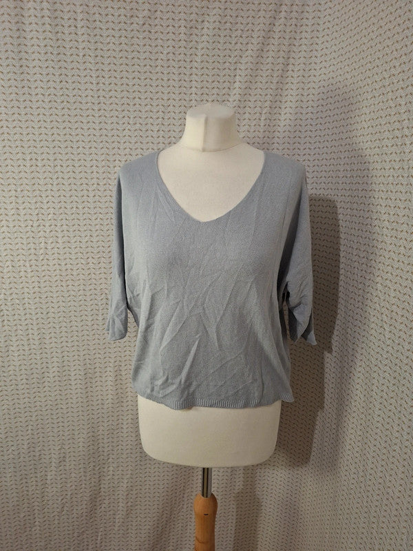 Top bleu Mademoiselle-Élégance - Taille L - 40