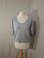 Top bleu Mademoiselle-Élégance - Taille L - 40