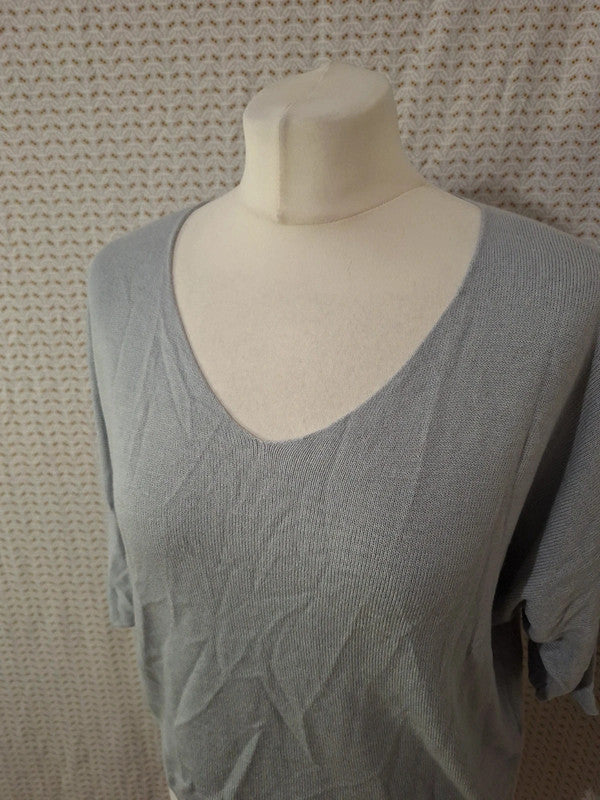 Top bleu Mademoiselle-Élégance - Taille L - 40