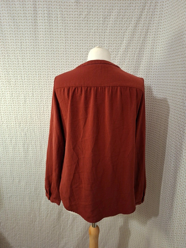 Blouses rouge Bordeaux Promod - Taille M - 38