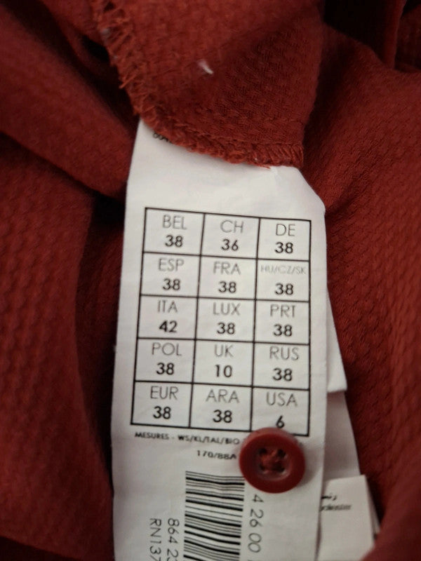 Blouses rouge Bordeaux Promod - Taille M - 38