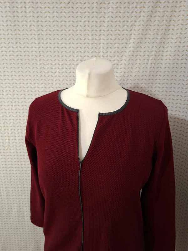 Blouse rouge Bordeaux Renatto Bene - Taille M - 38