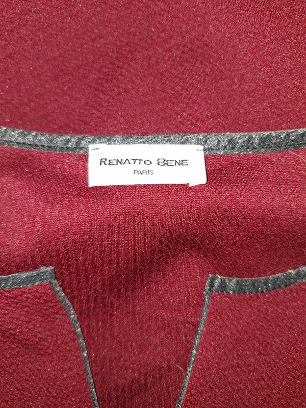 Blouse rouge Bordeaux Renatto Bene - Taille M - 38
