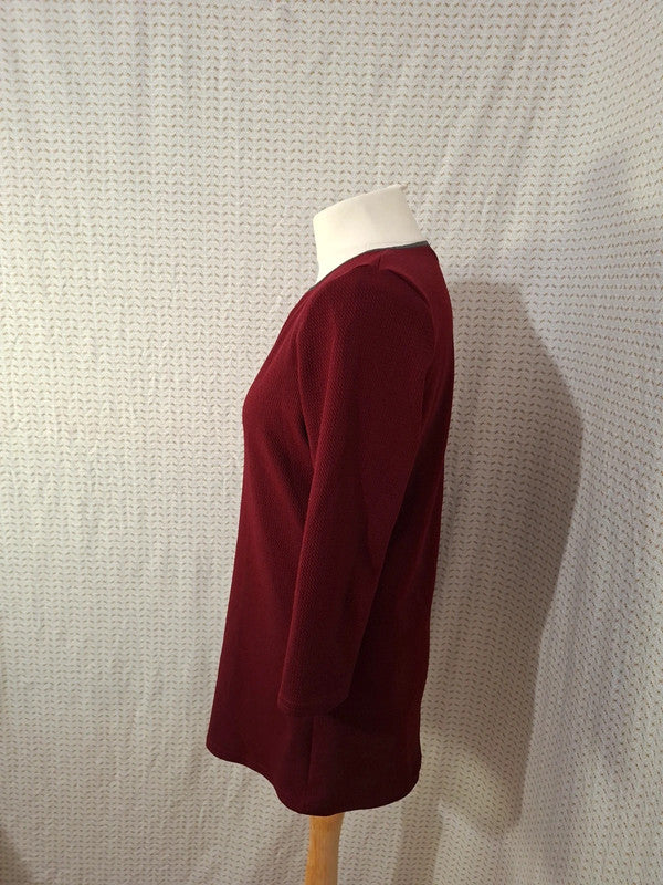 Blouse rouge Bordeaux Renatto Bene - Taille M - 38