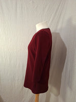 Blouse rouge Bordeaux Renatto Bene - Taille M - 38