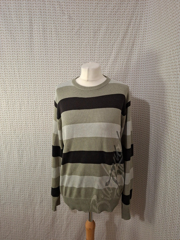 Pull vert et noir Billabong - Taille S - 36