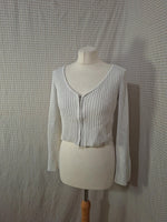 Top pull blanc Mademoiselle-Élégance - Taille M - 38