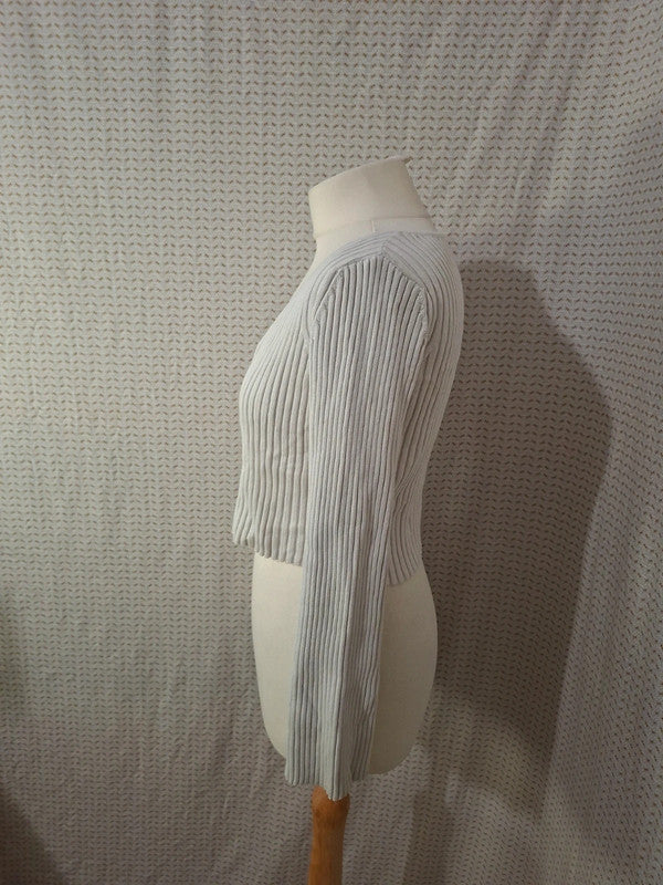 Top pull blanc Mademoiselle-Élégance - Taille M - 38