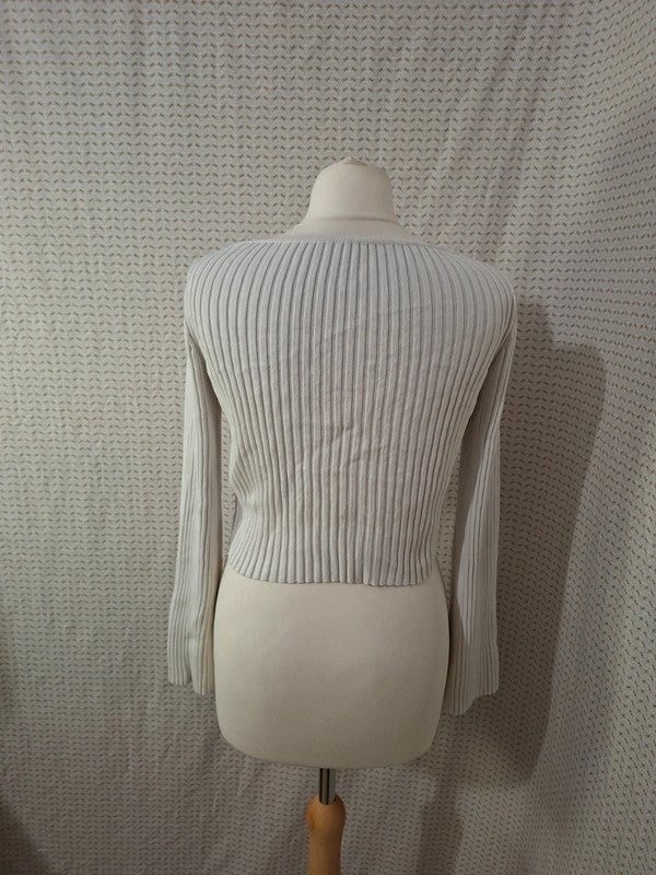 Top pull blanc Mademoiselle-Élégance - Taille M - 38