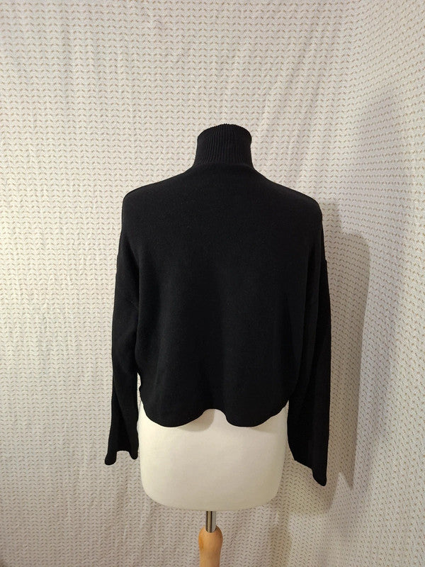 Top pull noir Zara - Taille S - 36