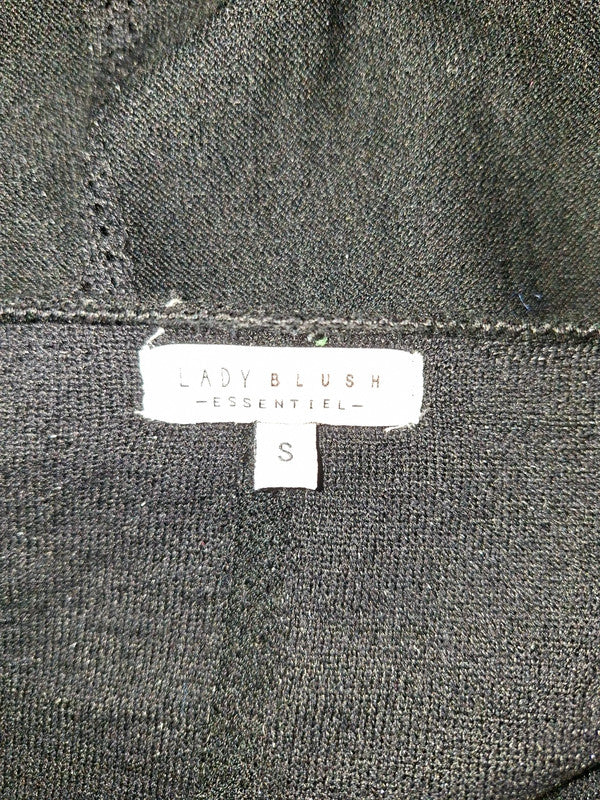 Pull col V noir Lady Blush - Taille S - 36