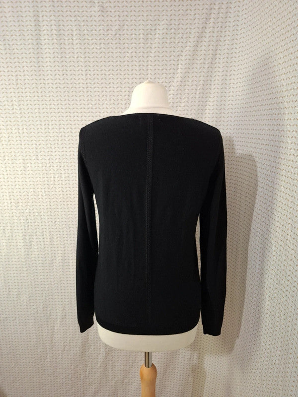 Pull col V noir Lady Blush - Taille S - 36
