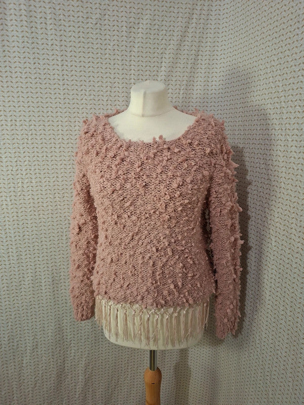 Pull rose brillant Queen's - Taille L - 40