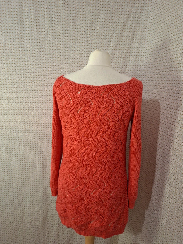 Robe pull orange Mademoiselle-Élégance - Taille L - 40