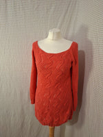 Robe pull orange Mademoiselle-Élégance - Taille L - 40