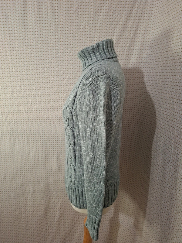 Pull gris col roulé Camaïeu - Taille M - 38