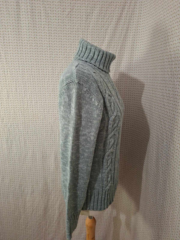 Pull gris col roulé Camaïeu - Taille M - 38