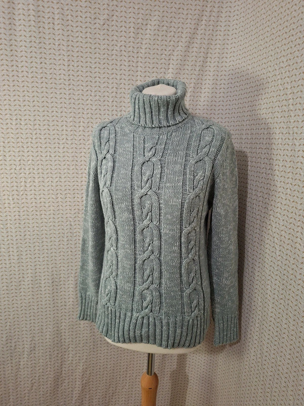 Pull gris col roulé Camaïeu - Taille M - 38
