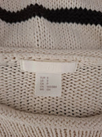 Pull blanc et noir H&M - Taille S - 36