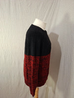 Pull noir et rouge BizzBee - Taille M - 38