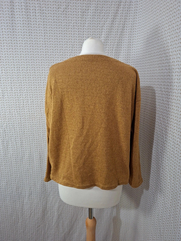 Top moutarde Mademoiselle-Élégance - Taille L - 40