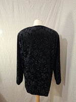 Pull noir brillant Mademoiselle-Élégance - Taille XL - 42