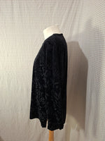 Pull noir brillant Mademoiselle-Élégance - Taille XL - 42