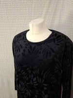 Pull noir brillant Mademoiselle-Élégance - Taille XL - 42