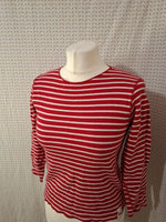 Pull rayé rouge Le Castelan - Taille XS - 34